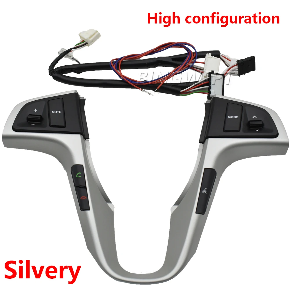 

Многофункциональные кнопки на рулевое колесо, переключатель управления громкостью аудио и музыкой, Синяя подсветка с Bluetooth для Hyundai VERNA SOLARIS