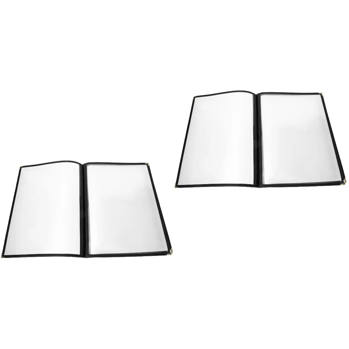 

Menu Cover Binder Covers Clear Pvc Restaurant Recipe Folder Page Sleeves Separator Double Panel Cafe Looseleaf Transparent List