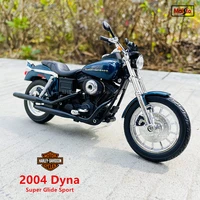 maisto 112 harley motorcycle 2004 dyna super glide sport die cast vehicles collectible hobbies motorcycle model toys