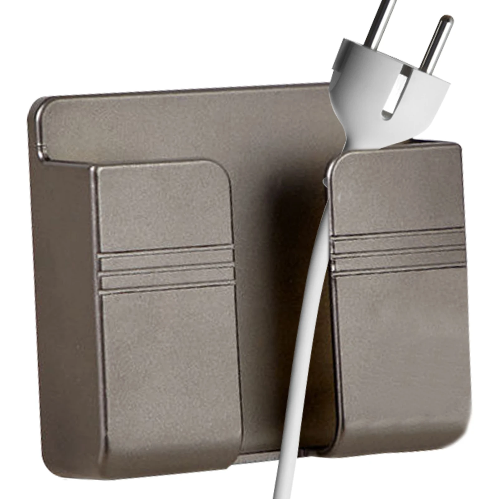 

Wall Mount Phone Holder Self Adhesive Cell Phone Holder Mobile Phone Charging Storage Box Punch-Free Installation Charging Hole