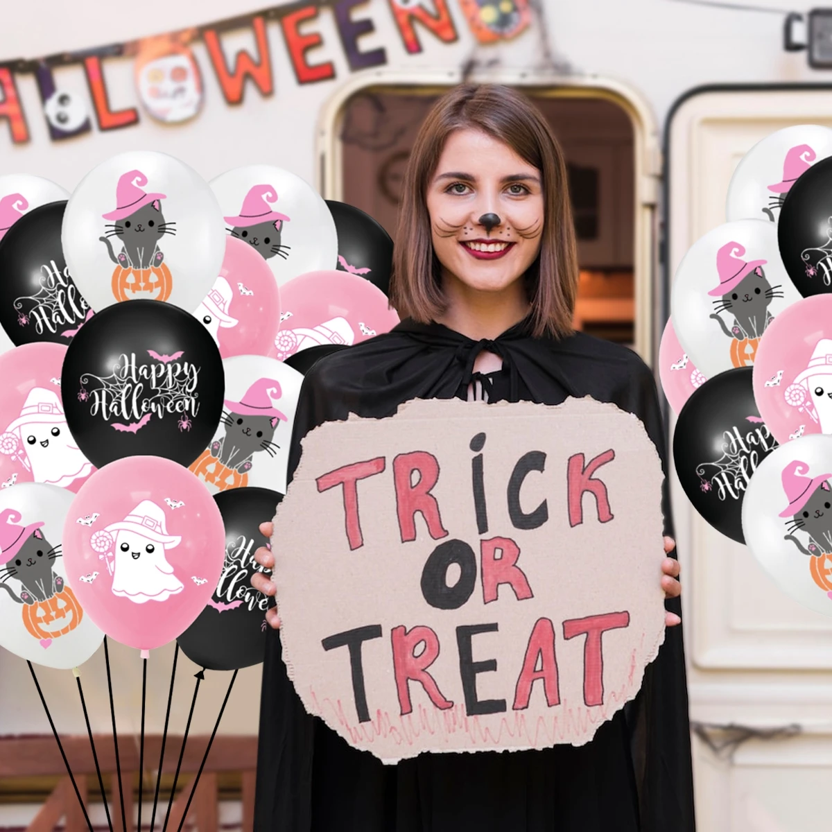 19 шт. букет в виде паука и летучей мыши на Хэллоуин