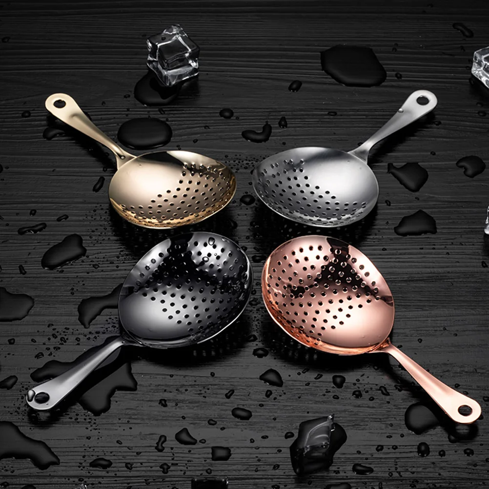 

304 Stainless Bar Supply Cocktail Making Steel Utensil Colander Strainer Mixing Spoons Filter Party Ice Separator