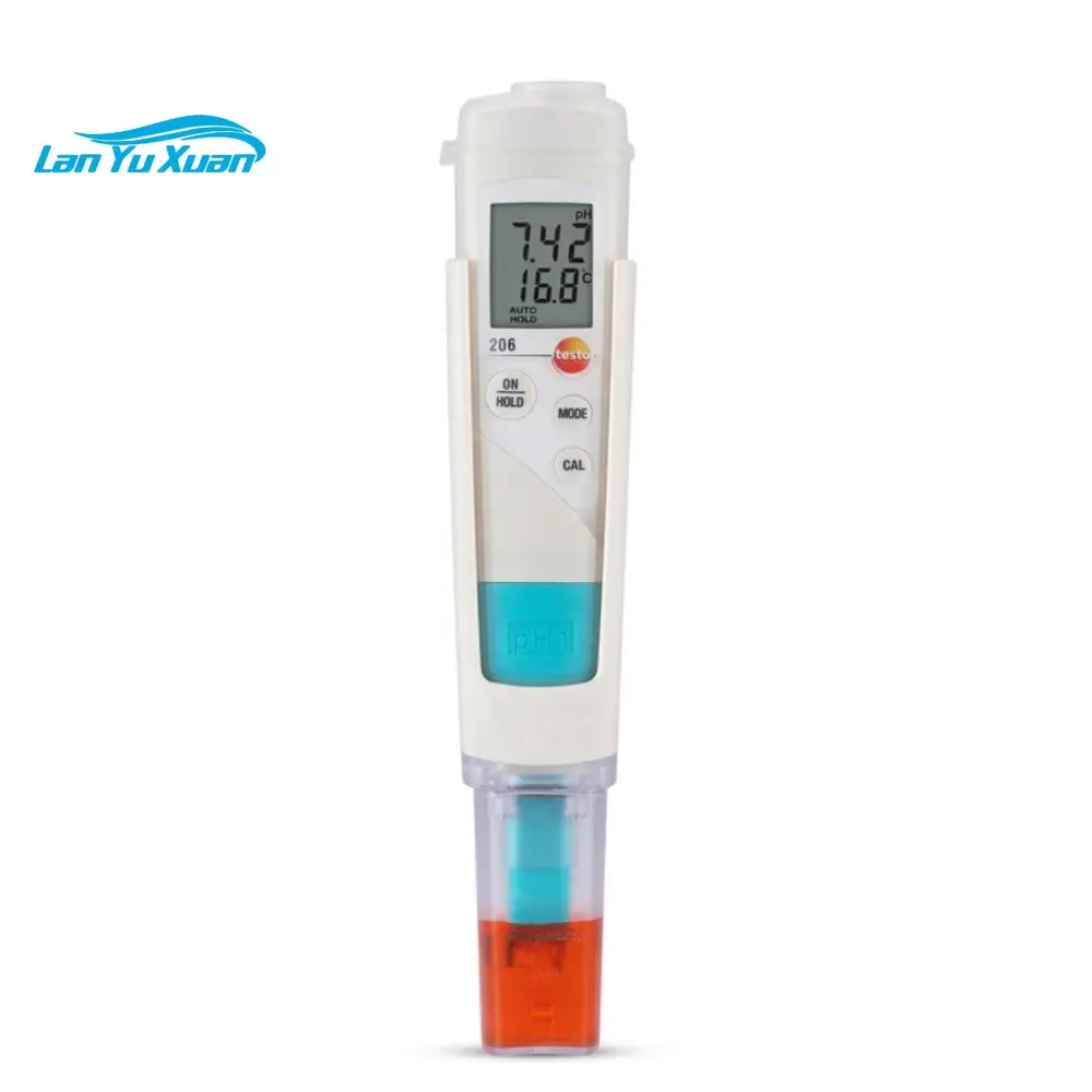 

testo 206 pH1 digital pH/temperature measuring instrument for liquids,testo 206 ph1/ ph2/ph3 for semisolid /with external sensor