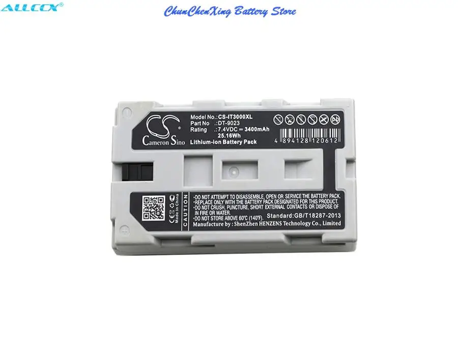 

Cameron Sino 3400mAh Battery DT-9023 for Casio IT-2000, IT-2000D30E, IT-2000D33E,IT-3000,IT-3100, For Epson TM-P60, TM-P60 M196A