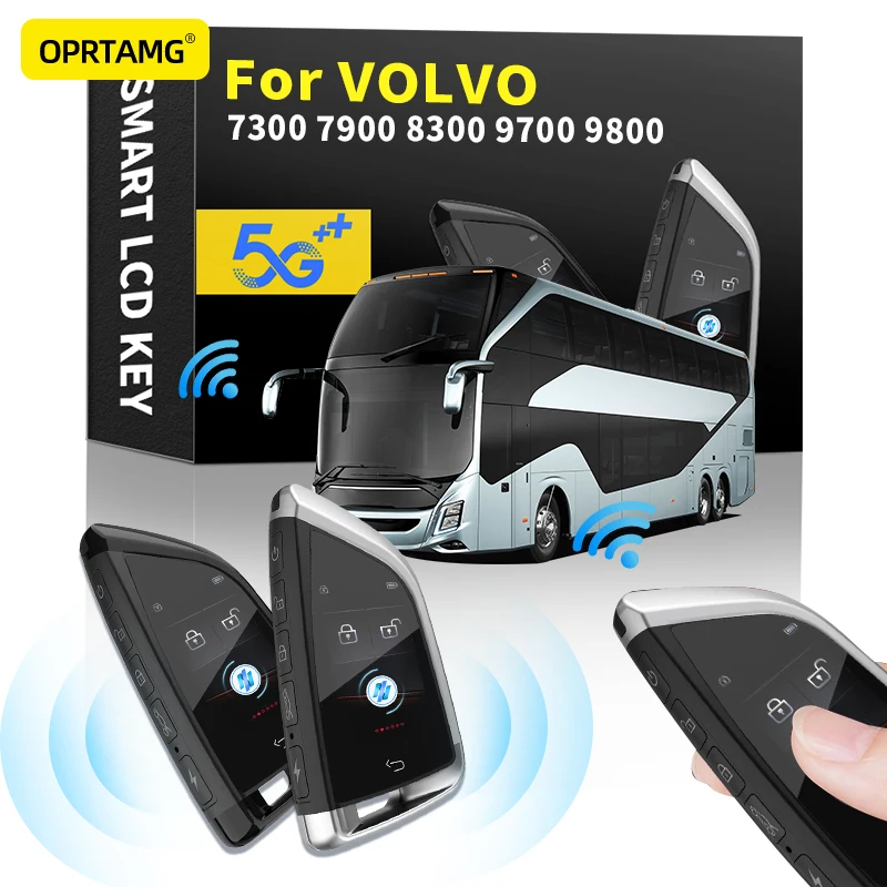 

Для Volvo 7300 7900 8300 9700 9800 2000-2022 модифицированный ключ дистанционного управления автомобилем ключ ЖК-дисплей Умный брелок для ключей автомобиль...