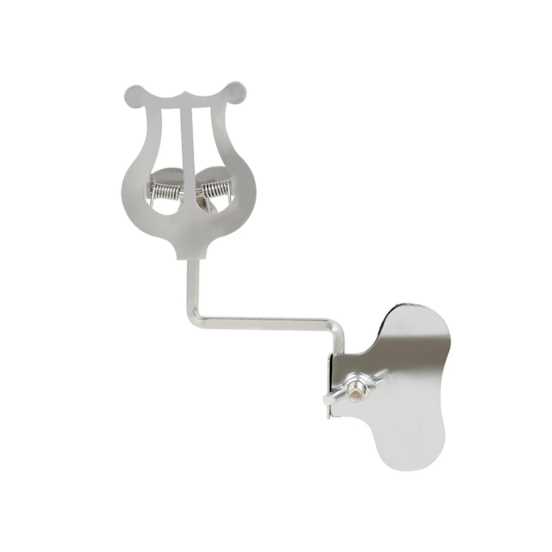 

Lightweight Clamp on Durable Stand Fixing Holder Brass Instrument Sheet Music Clip Trumpet Trombone Marching Lyre Folder