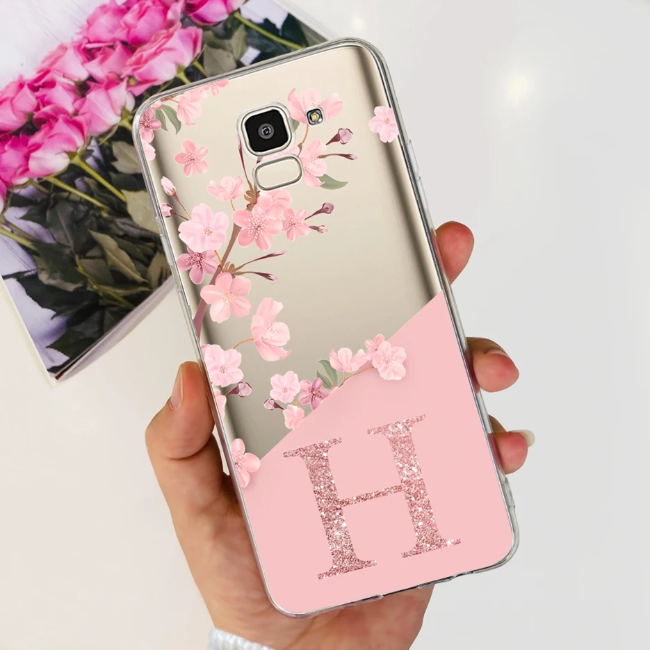 Чехол для Samsung Galaxy J6 Plus 2018 чехол + искусственная кожа новые чехлы с надписью мягкий