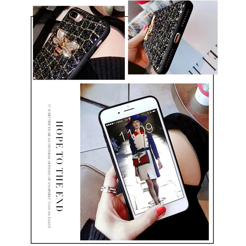 Роскошный чехол для телефона с 3D вышивкой розы Samsung Galaxy S9 S10 S20 S21 S22 S23 Plus + Ultra Fe Note 8 9