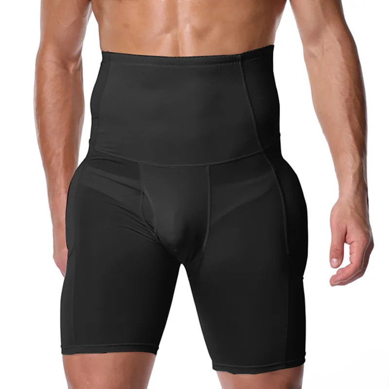 Men Bodysuits Mesh Boxer Buttocks Lifter Enlarge Butt Push Up Pad Underpants Penis Pouch Panties Sexy Padded Underwear Shapewear