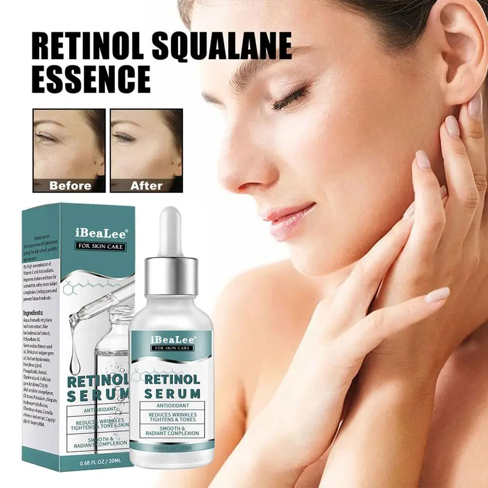 

20ml Retinol Face Serum Anti-Aging Fade Fine Line Lifting Firming Moisturizing Essence For Women Shrink Pores Whitening Bri E9G5