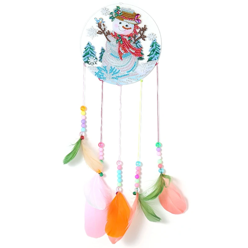 

Алмазная живопись Ловец снов Музыка Ветра набор для двери домашнее настенное украшение Набор для алмазной вышивки Рождественский снеговик