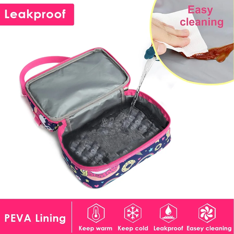 Сумка-тоут женская с изоляцией охладитель еды для детей работы школы пикника