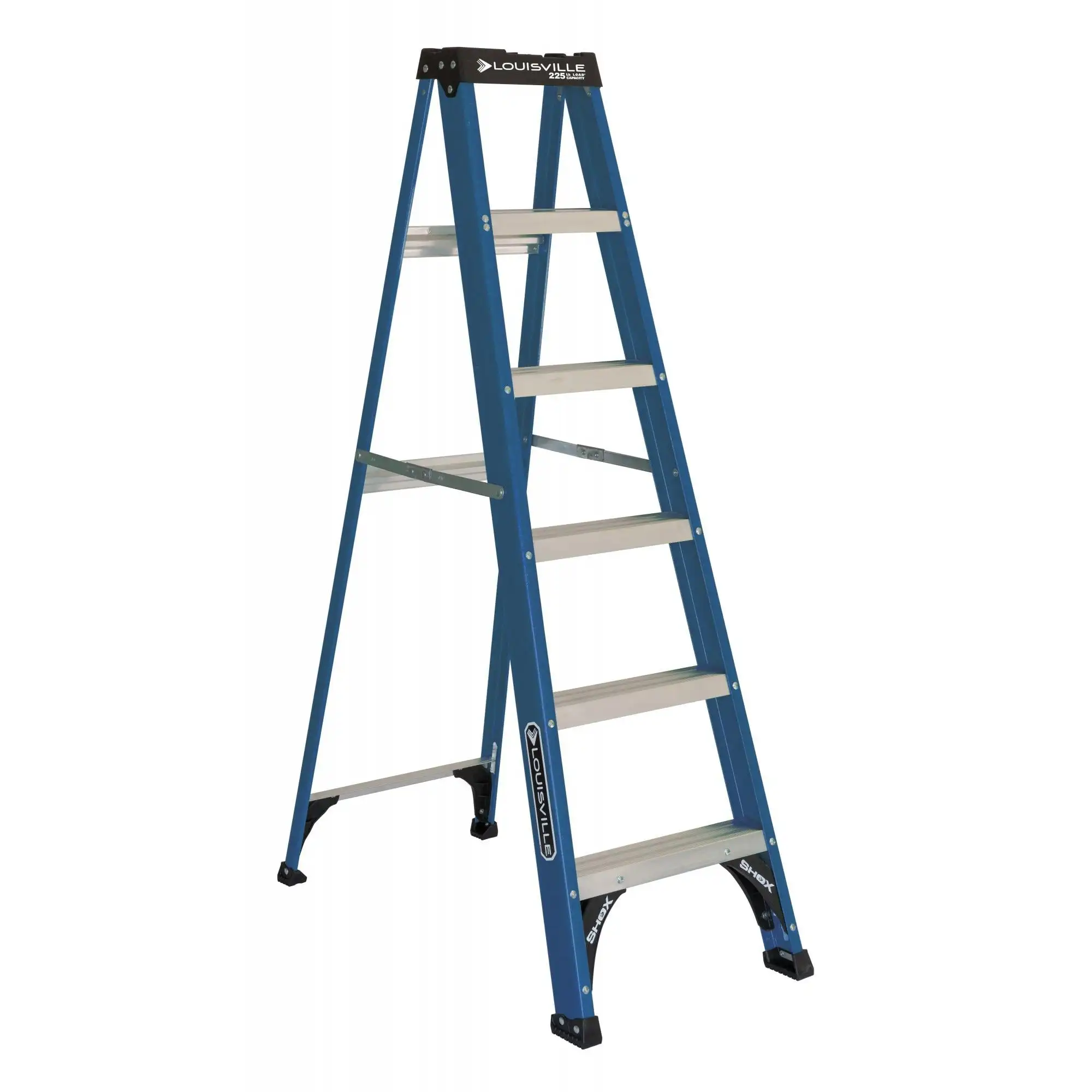 Folding Ladder For Home Ladder 225-lb Load Capacity  Free Sh