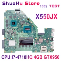 x550jx laptop motherboard for asus w i7 4710hq 4gb gtx950 fx50j x550jd a550j x550j w50j k550j mainboard 100tested workfeatures