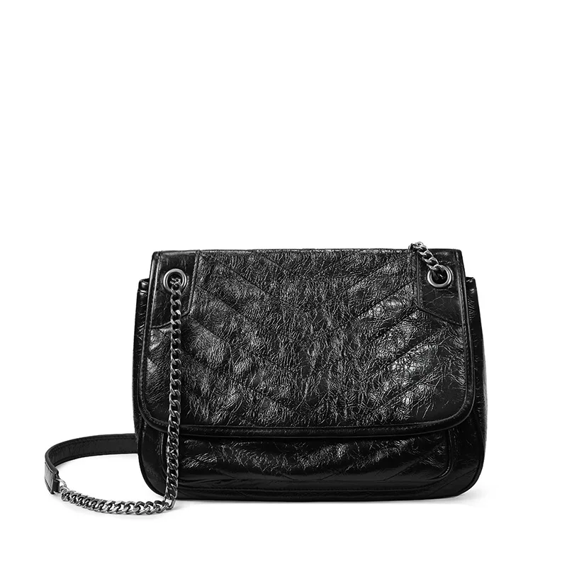 

High Quality Original Genuine Leather Cowhide Designer Luxury Women Niki Messenger Bag Handbag Shoulder Bags