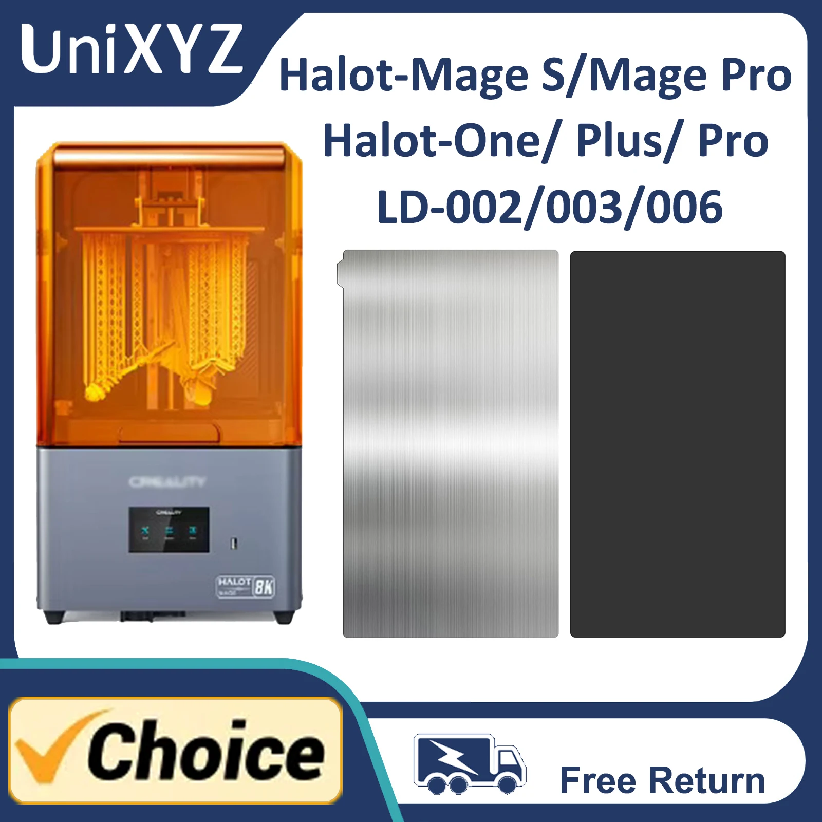 Магнитная пластина для Creality Halot Mage Pro S One Plus Play Ray R6 Sky LD-002/003/006