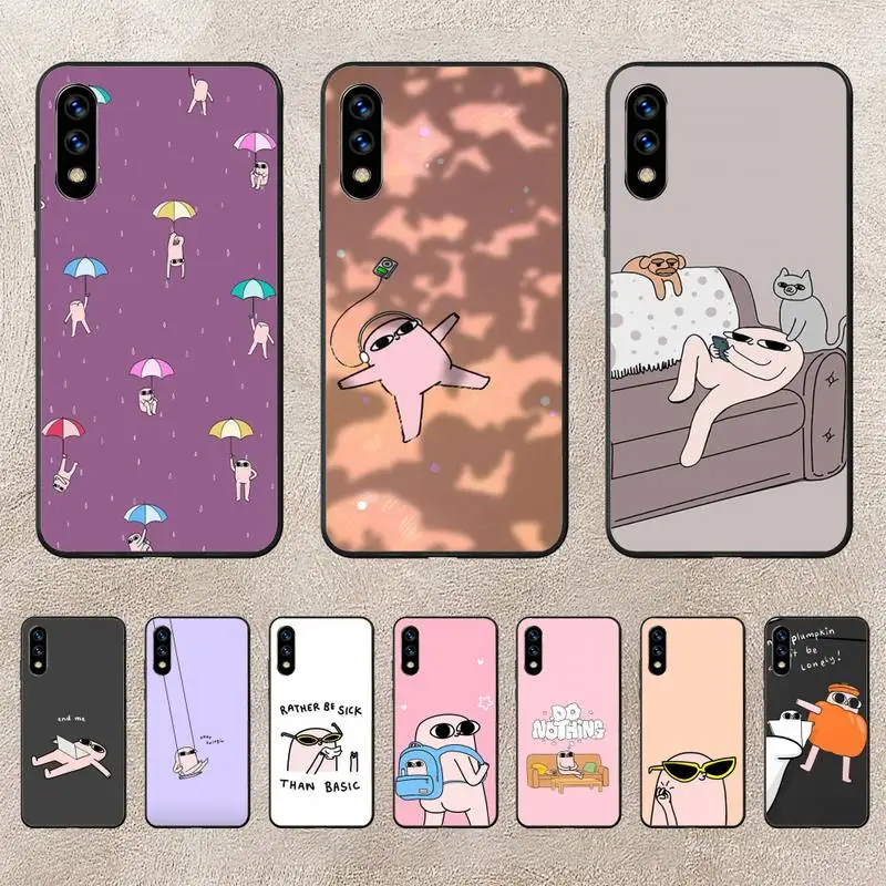 

Pink Cartoon Funny Big Eyes Ketnipz Phone Case For Huawei P10 P20 P30 P50 Lite Pro P Smart Plus Cove Fundas