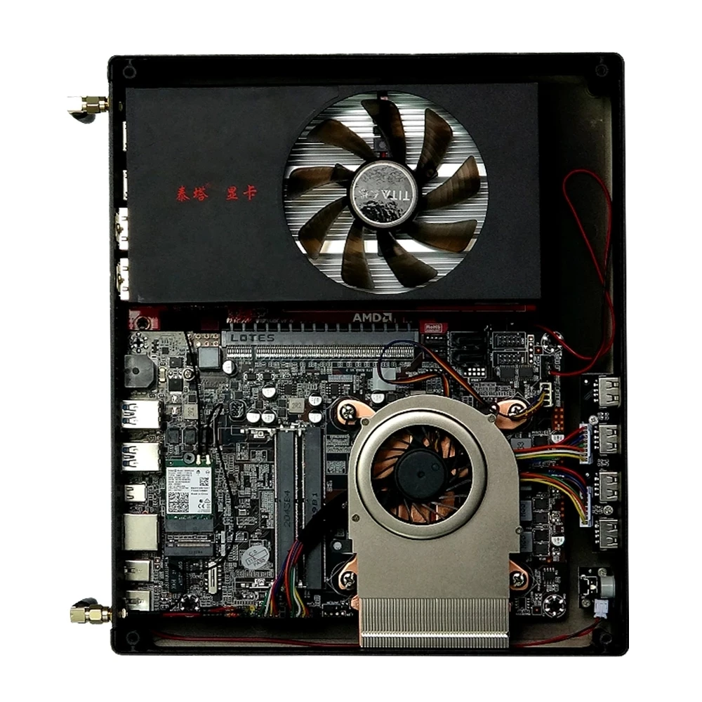 6 * HDMI 4K игровой мини-ПК Intel Core i7-9700F i9 9900T AMD Radeon R7 350 4G мини-компьютер Windows 11 M.2 NVME |
