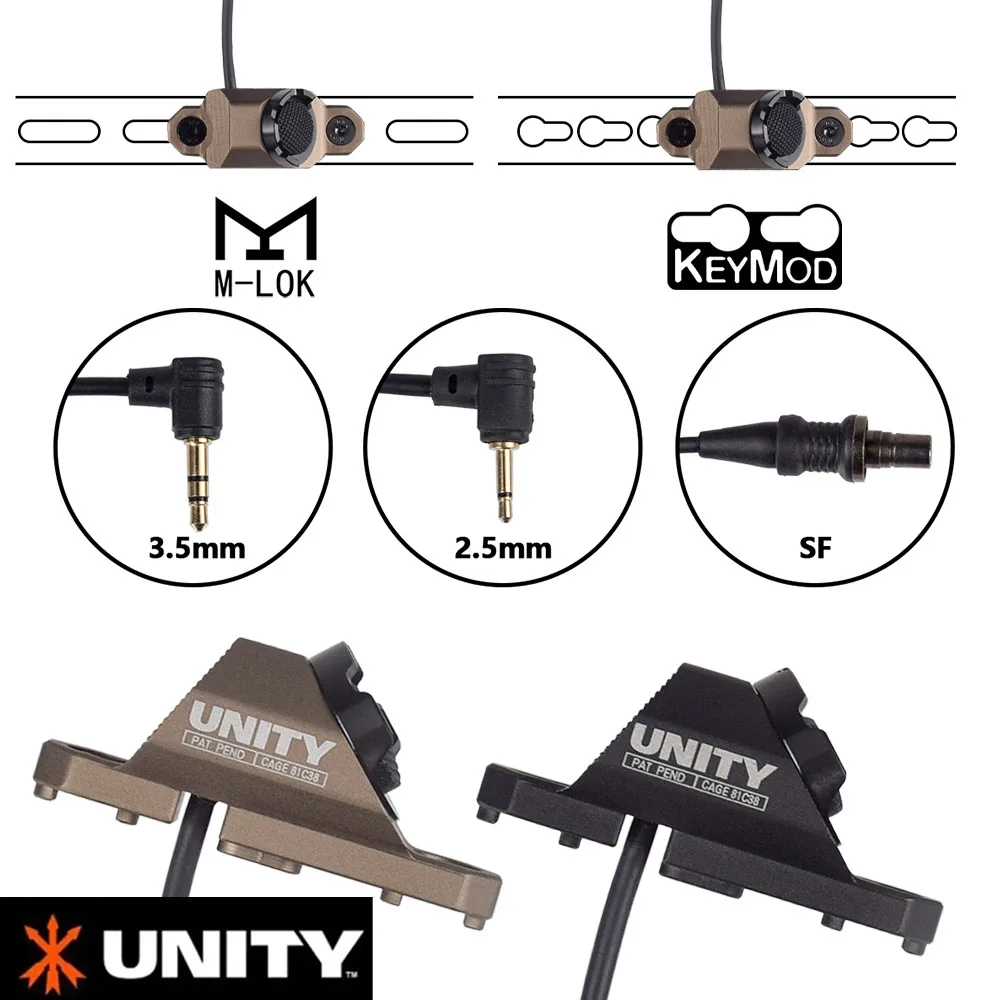 Фото UNITY Picatinny M-lok KEYMOD SL Лазерный выносной переключатель давления для Surefire M300 M600 2.5 3.5 SF Crane Plug NGAL №2
