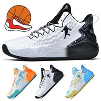 summer new basketball shoes unisex sports shoes wear resistant high elastic outdoor basketball shoes lightweight running shoes