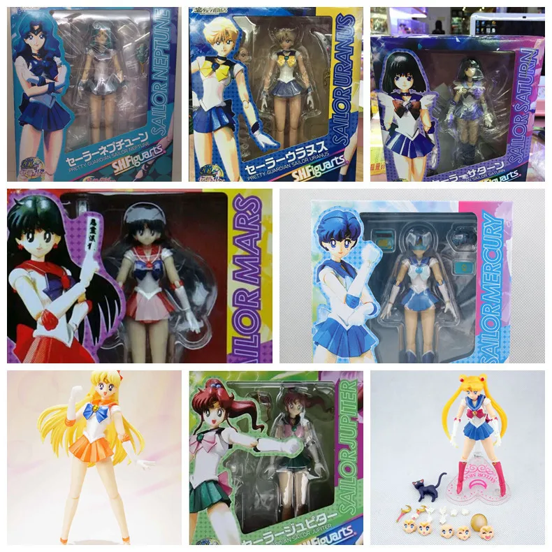 

Sailor moon Tsukino Usagi Sailor Mercury joint movable Anime Action Figure PVC toys Collection figures for friends gifts
