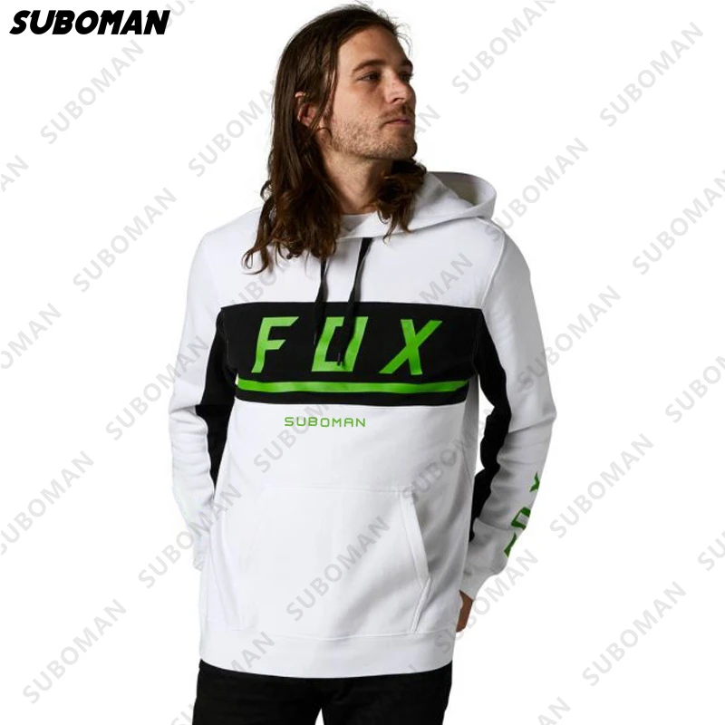 

Новинка 2023, мотоциклетная Толстовка SUBOMAN FOX для спортивной одежды на молнии, Повседневный пуловер с капюшоном, Мужская одежда, повседневные толстовки для мотоциклистов и велосипедов