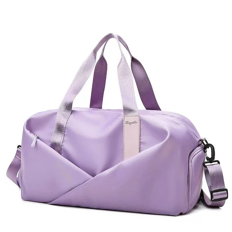 Women Sports Gym Bag Travel Dry Wet Bag Handbag Multifunction Swimming Shoulder Messenger Weekend Fitness Training Bag X393+A