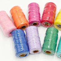 2mm 100m macrame cord rope cotton twine thread string crafts diy sewing handmade wall hangings bohemia wedding party home decor