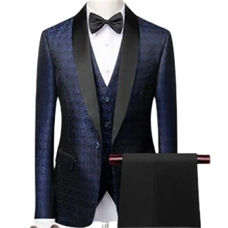 

Мужской деловой костюм-тройка, повседневный костюм из трех предметов для свадьбы и осени, новинка 2021, корейский костюм для самостоятельного выращивания, мужской костюм