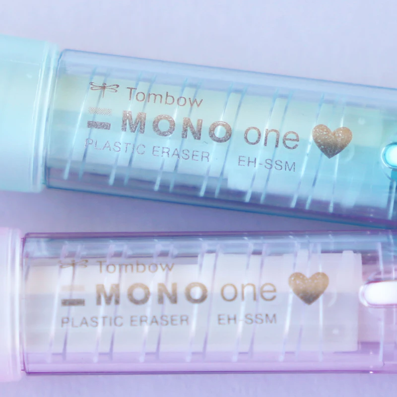 Фото Япония Tombow Mono One пластиковый ластик вращающийся сердечник художественный эскиз рисунок мелирование резина №3