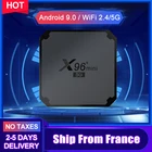 Мини-ТВ-приставка X96, Android, Amlogic S905W4, 2,4G, Wi-Fi, HD, 4K, Smart TV, Android 9,0, X96, мини-ТВ-приставка, доставка из Франции