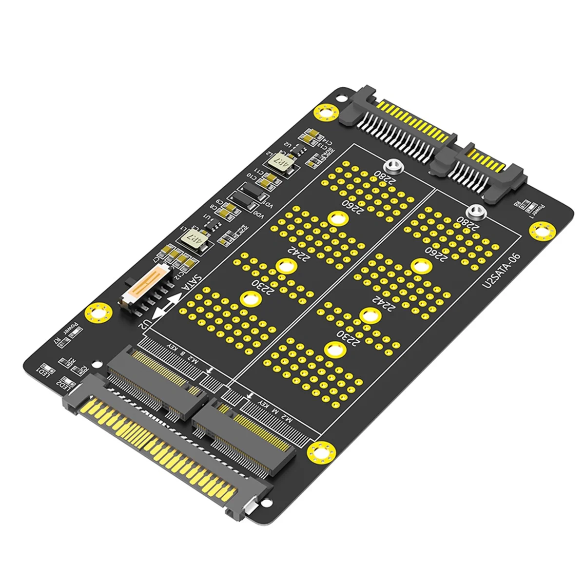 2 в 1 Combo M.2 (NGFF) NVME PCI-E SSD к U.2 SFF-8639 &amp SATA адаптеру