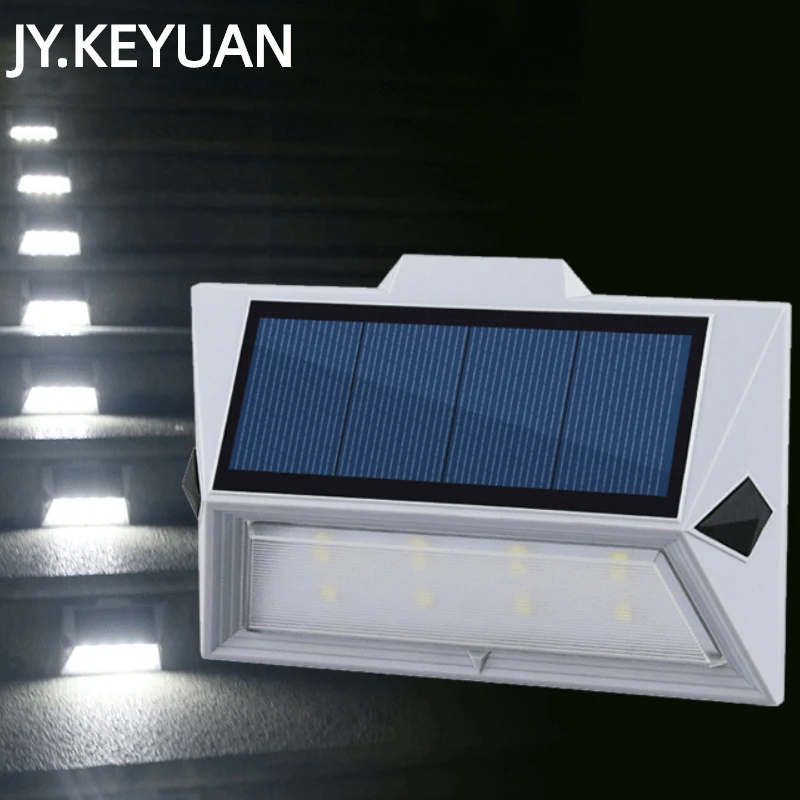 

Solar Outdoor Body Sensing Lead Step Light Household Patio Wall Light Waterproof Corner Fence Light Holiday Lights for Outdoor