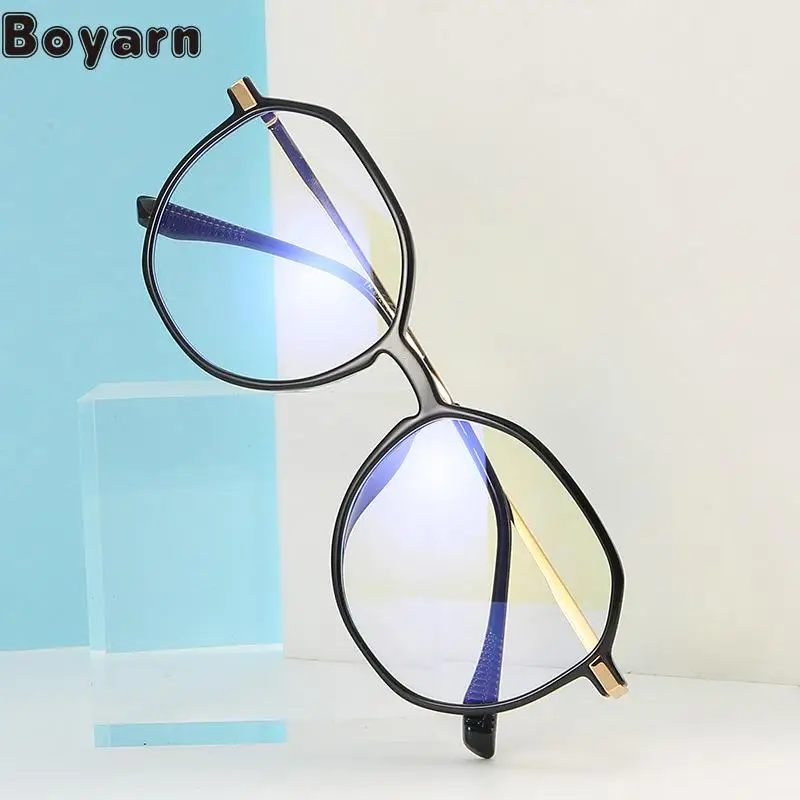 

Foreign Trade Transparent Jelly Color Flat Glasses Net Red With Computer Goggles Cross Border Retro Non-mainstream Blue Tr90 Gla
