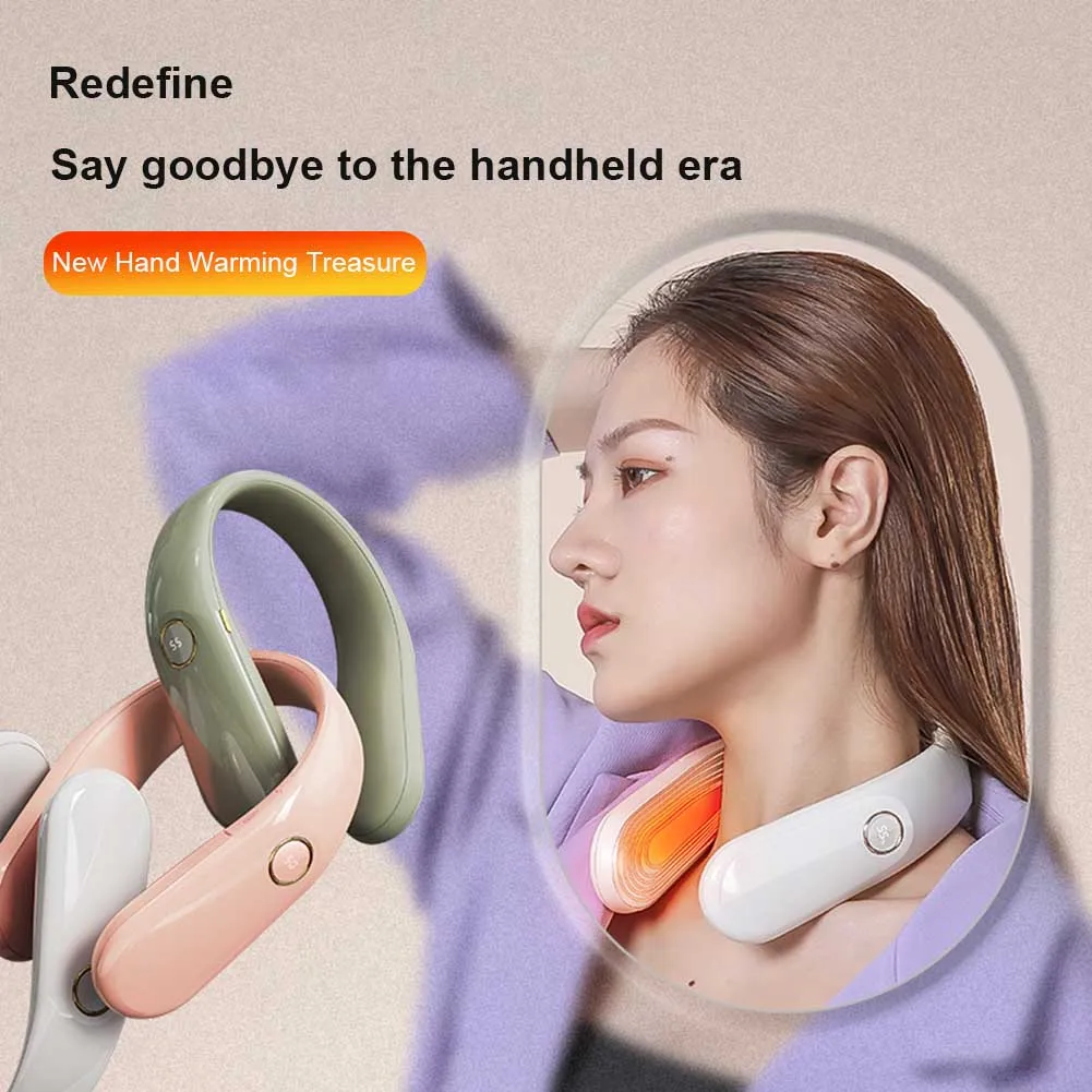 

Portable Electric Neck Heater LED Digitable Display 4 Gears Adjustable Rechargeable Fast Heating Pad Heated Neck Wrap for Winter