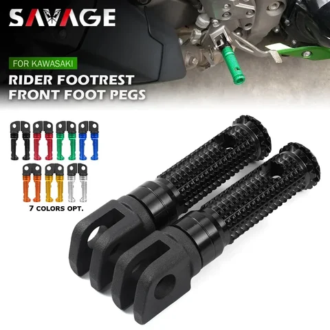 Передняя подставка для ног, педаль для KAWASAKI Z900 Z750 Z650 Z300 Z250 Z125 VERSYS 650 1000 X300 NINJA 250 300 ZX14R, подножка для водителя