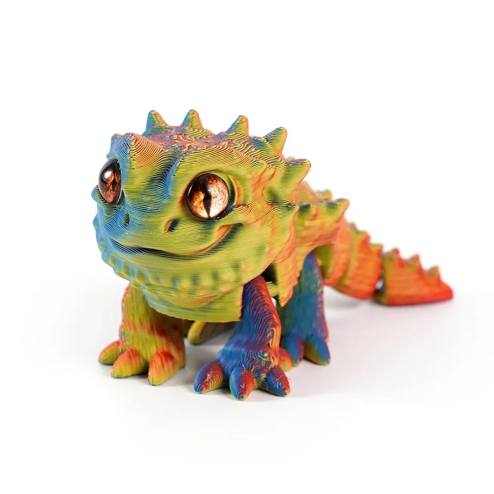 

Пластиковая подвижная ящерица с 3D-принтом