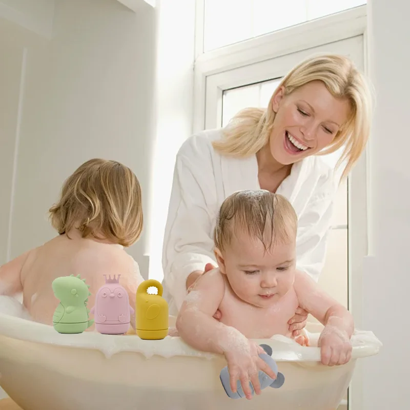 5 шт./комплект силиконовые игрушки-Динозавры для ванной