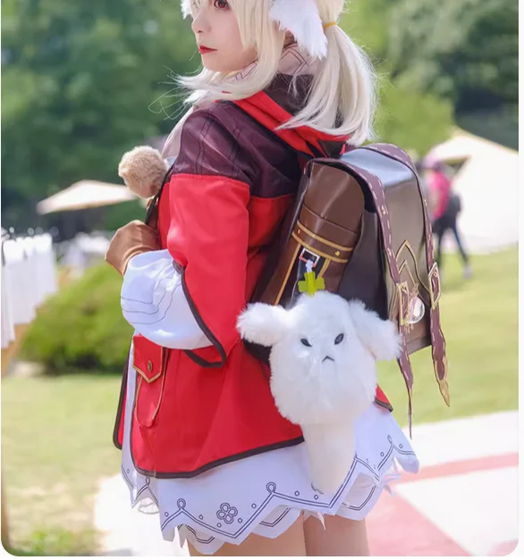 Аниме игра Genshin Impact cos одежда Wendi Keqing Keli рюкзак милый Luoli косплей для женщин