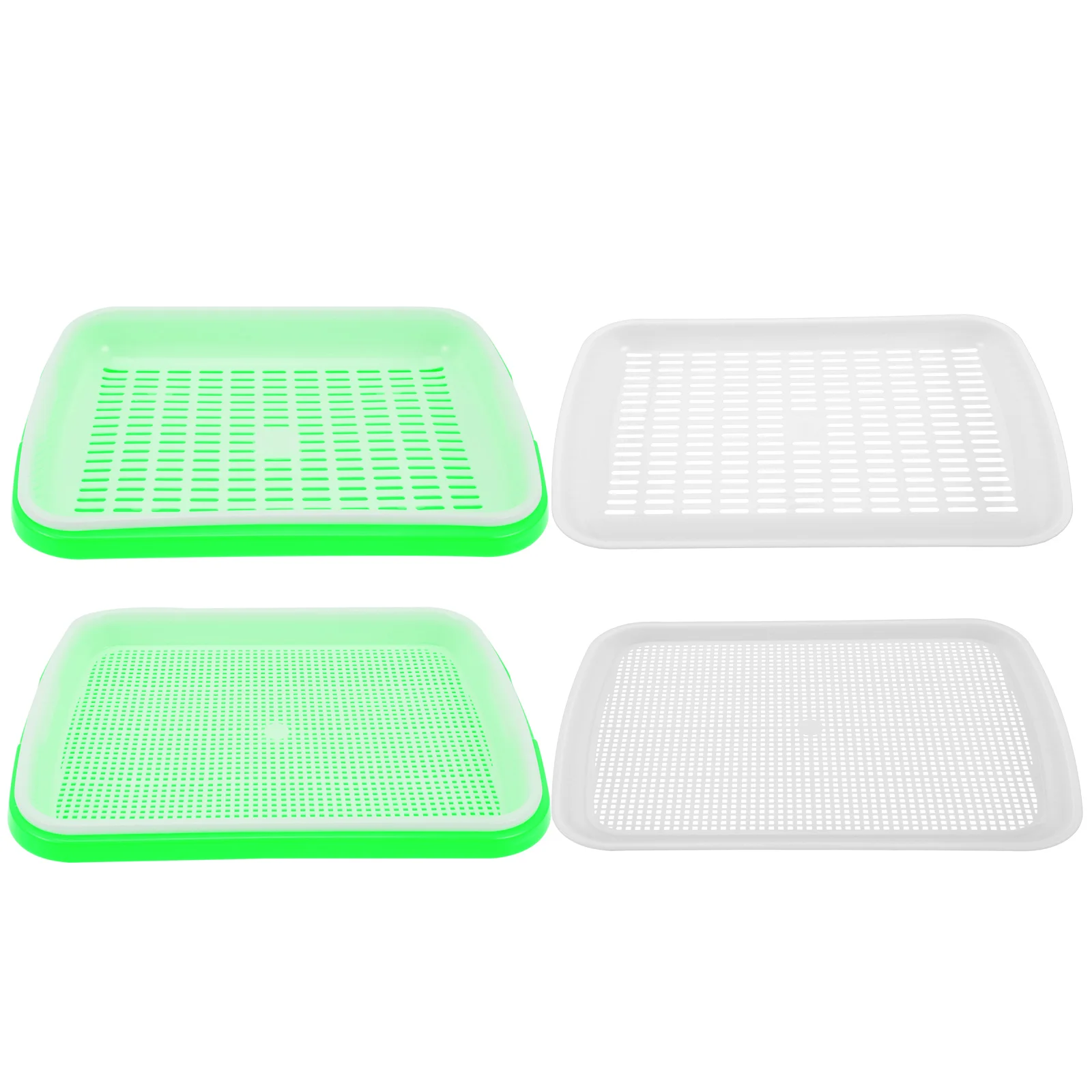 

1 Set Reusable Grass Starter Tray Durable Multi-function Sprout Holder Wheatgrass Plate