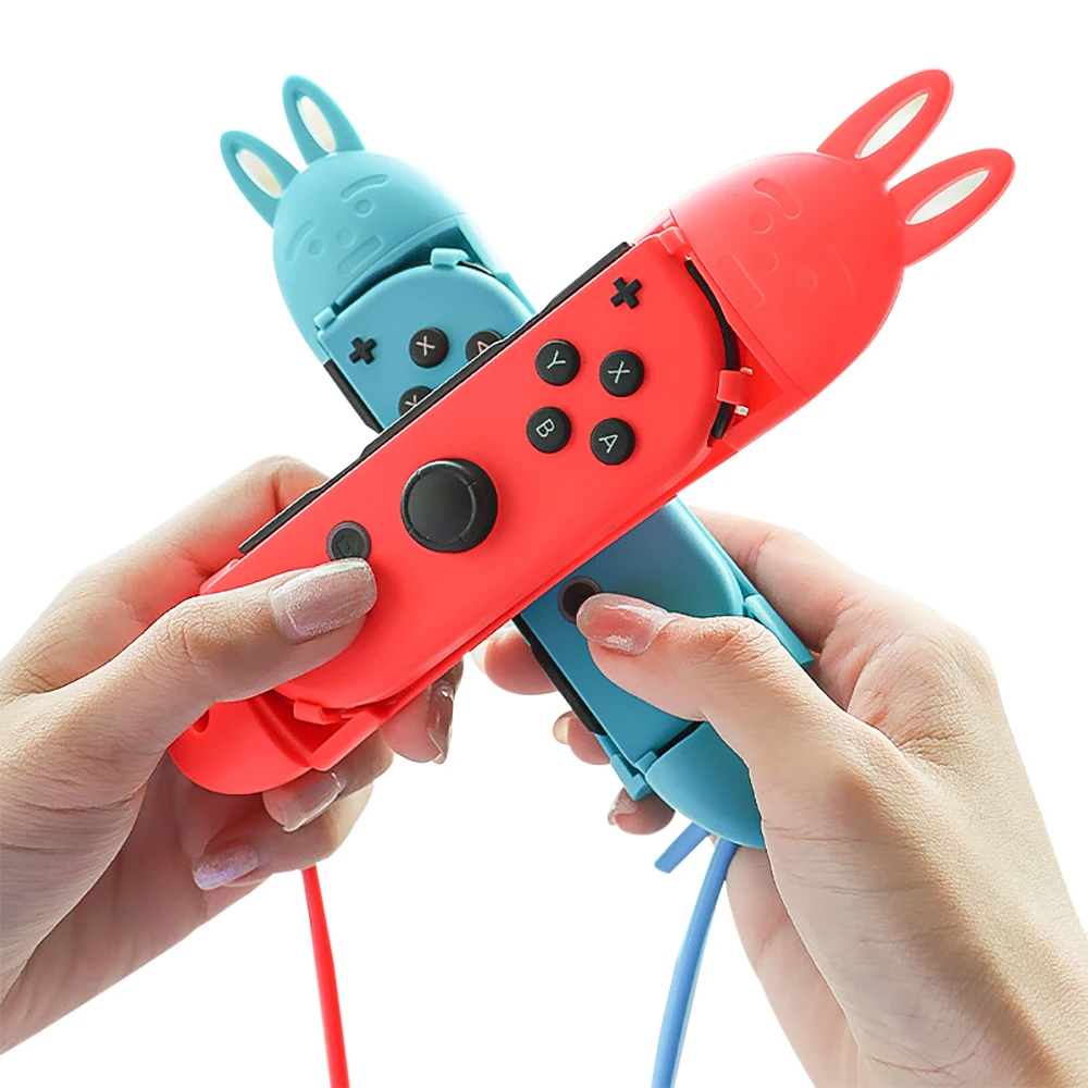 1 пара ручек для скакалки регулируемая скакалка Nintendo Switch NS Joy-Con Challenge Gaming Rabbit Design