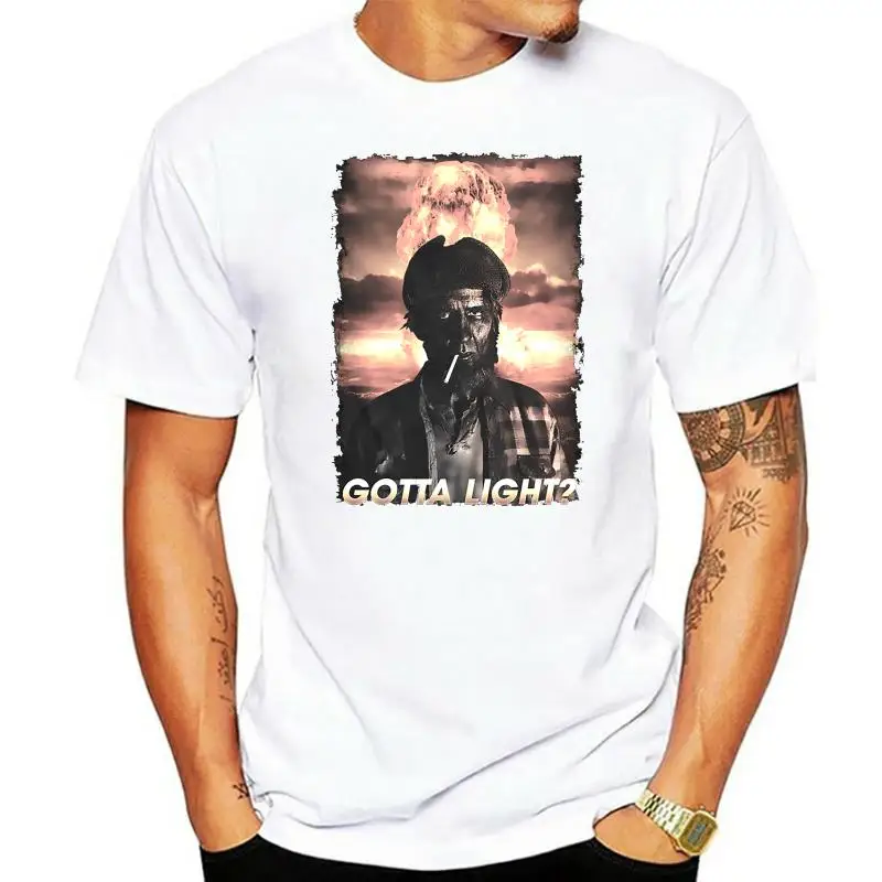 New Black Twin Peaks The Return Woodsman T-Shirt Gotta Light Tee David Lynch Cotton Loose Short Sleeve Mens T Shirts Top