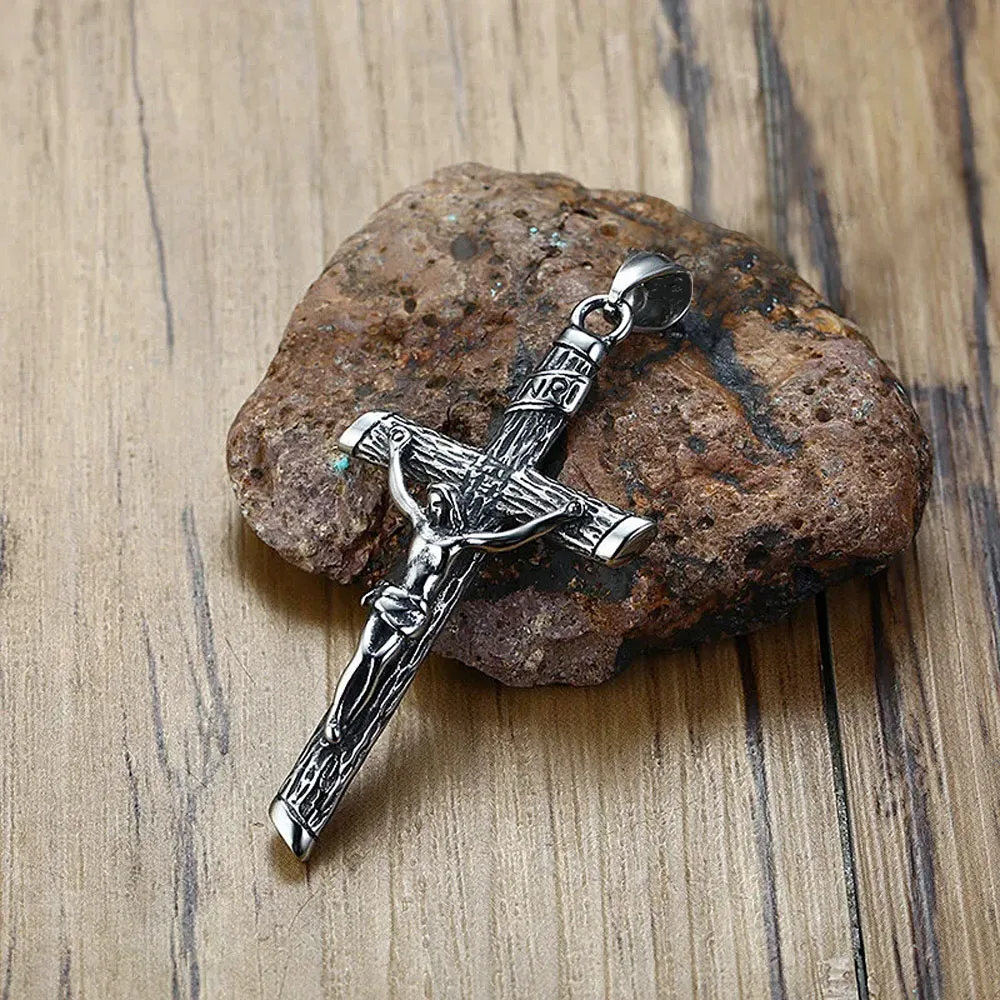 FIREBROS новинка 2025 женское и мужское ожерелье из нержавеющей стали INRI с распятием