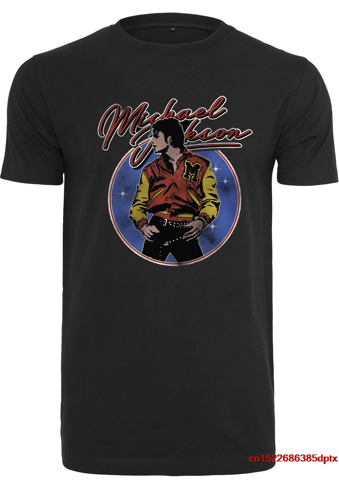 Майкл Джексон круглая футболка официальная Мужская футболка Merchcode MC449 Maglietta Мужская футболка