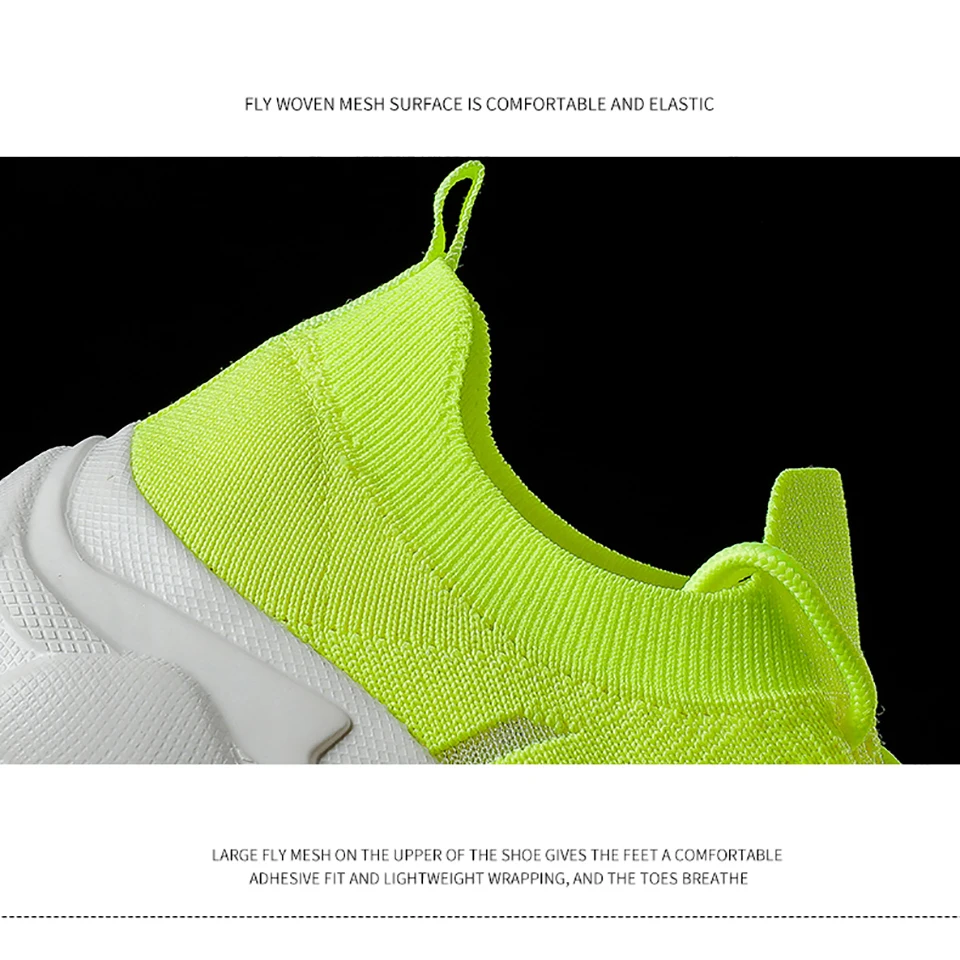 Loekeah Breathable Women Walking Shoes Fashion Comfortable Outdoor Sports Shoes Lightweight Ladies Thick Bottom Casual Footwear