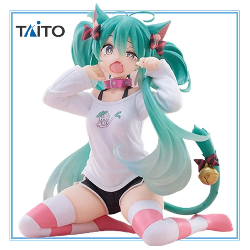 Настольная экшн-фигурка Мику с рисунком в виде кошки