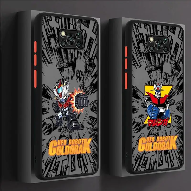 Матовый чехол Goldorak UFO робот греназеркар для Xiaomi Poco X3 NFC X4 X5 12T Mi 9T 10T Pro 13 11 Lite 12 12X M5 C40