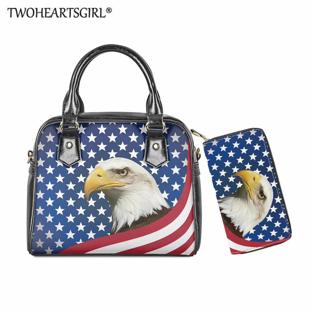 

Женский кошелек twoheart sgirl из ПУ кожи, с национальным флагом и совой, высококачественный кошелек на плечо, женские брендовые сумки