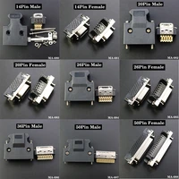 diy scsi connector cn 14 20 26 36 50 pin malefemale socket connector servo receptacles header gold plated contact wire solder