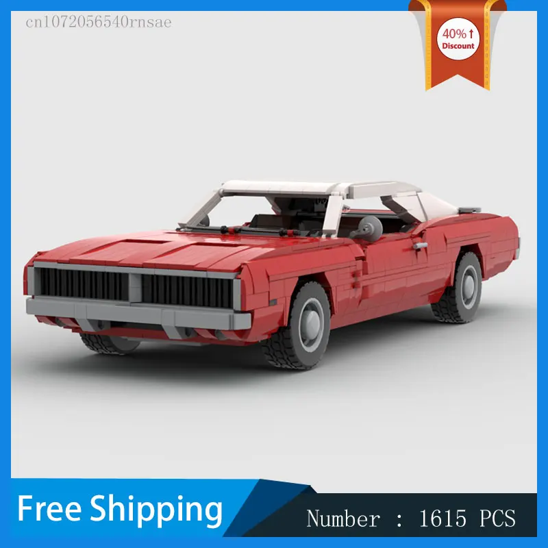 Строительные блоки MOC зарядное устройство мышечные автомобили модульная модель